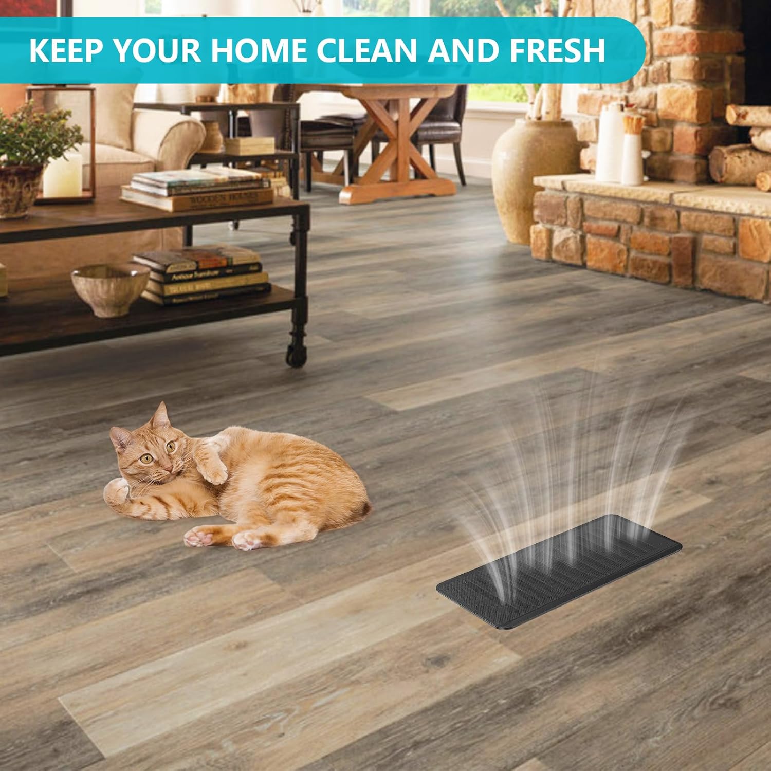 Magnetic Floor Vent Covers 4 x 10'' Air Vent Screen Cover Magnetic PVC Vent Mesh for Home Wall Ceiling Floor Catches Debris 8Pack